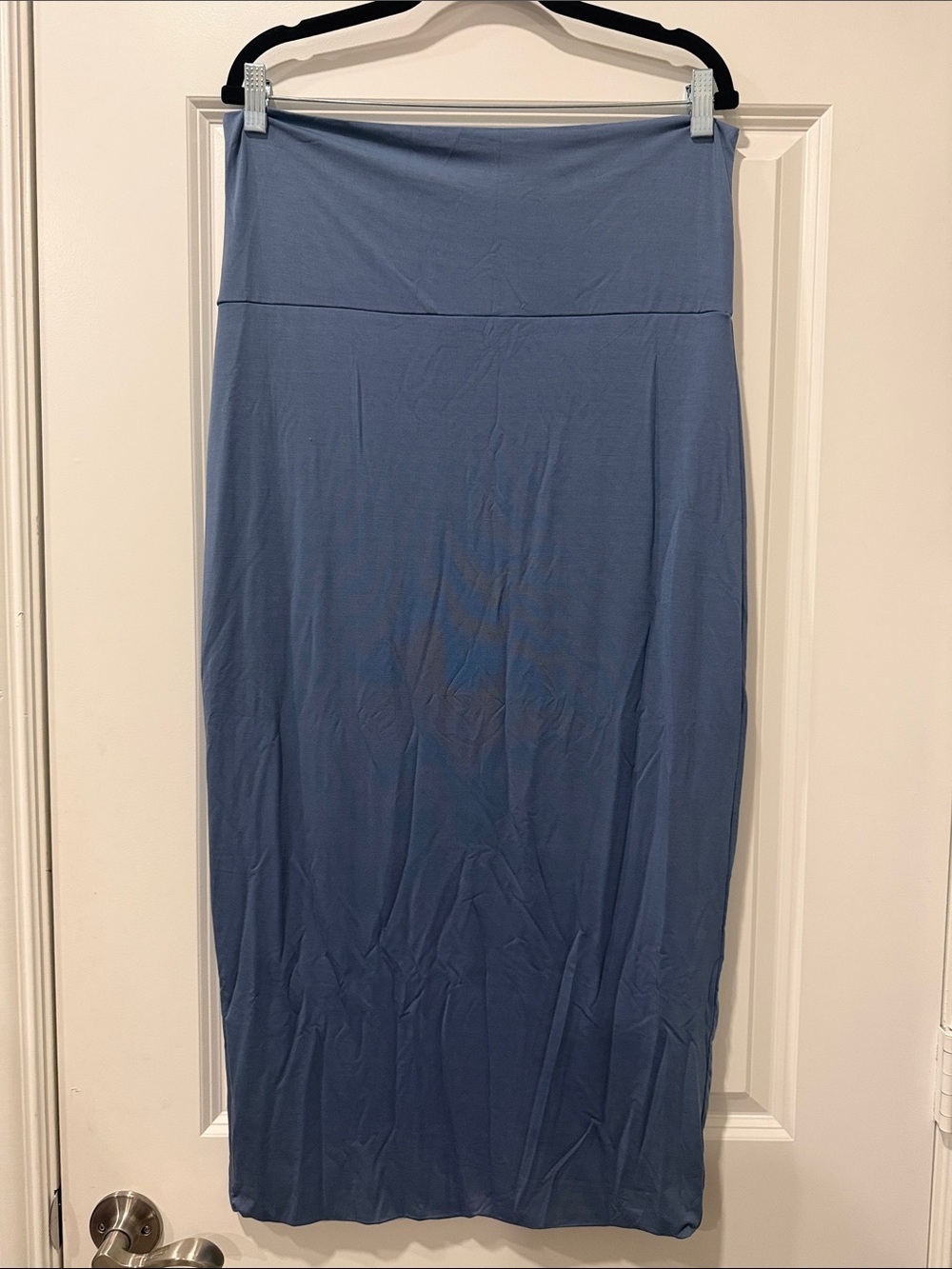 Aleeza Paris Slate Blue 36” Pencil Skirt Size 1XL NWT